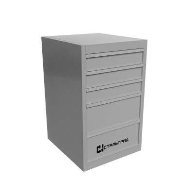 Тумба инструментальная УДАР-5 серая