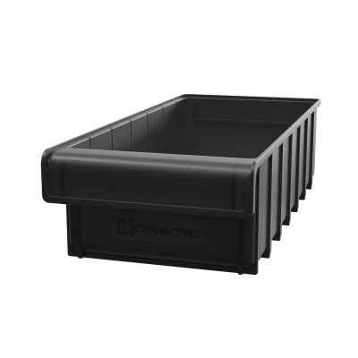 Ящик пластиковый 400x185x100 чёрный