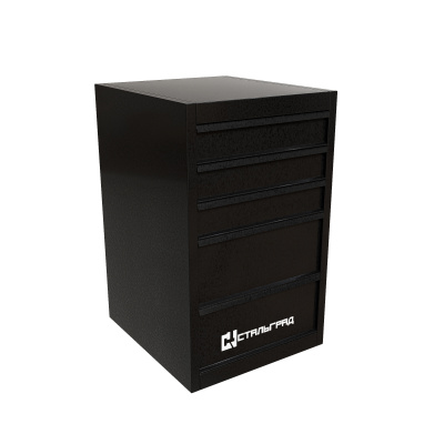 Тумба инструментальная УДАР-5 черная